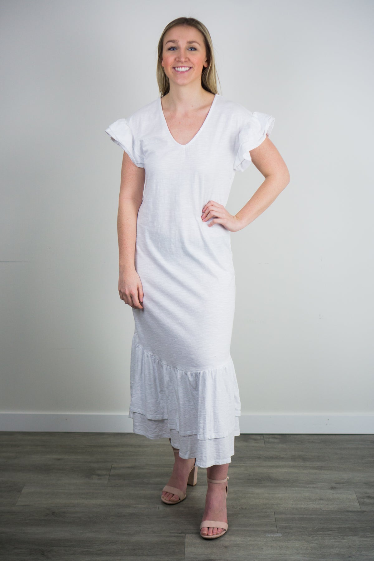 Z Supply Zella Cotton Slub Midi Dress