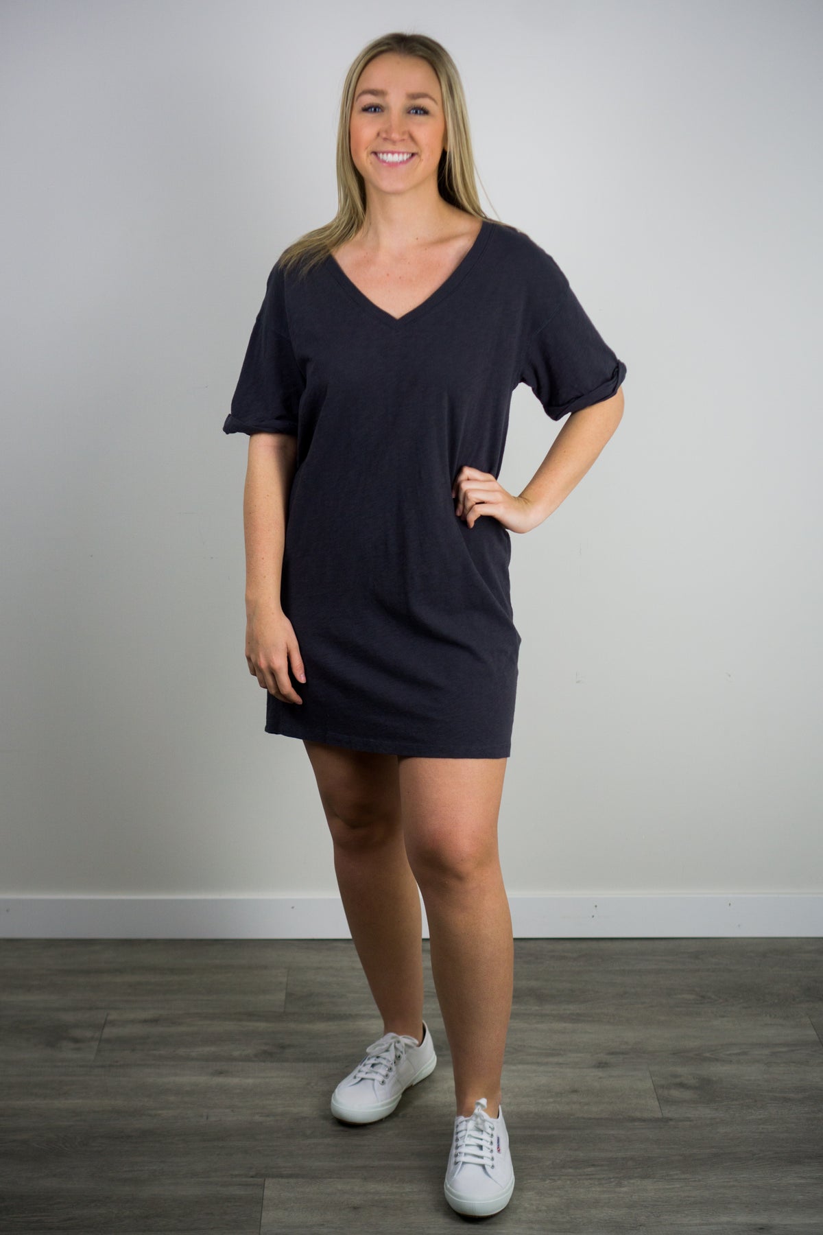 Z Supply V-Neck T-Shirt Dress