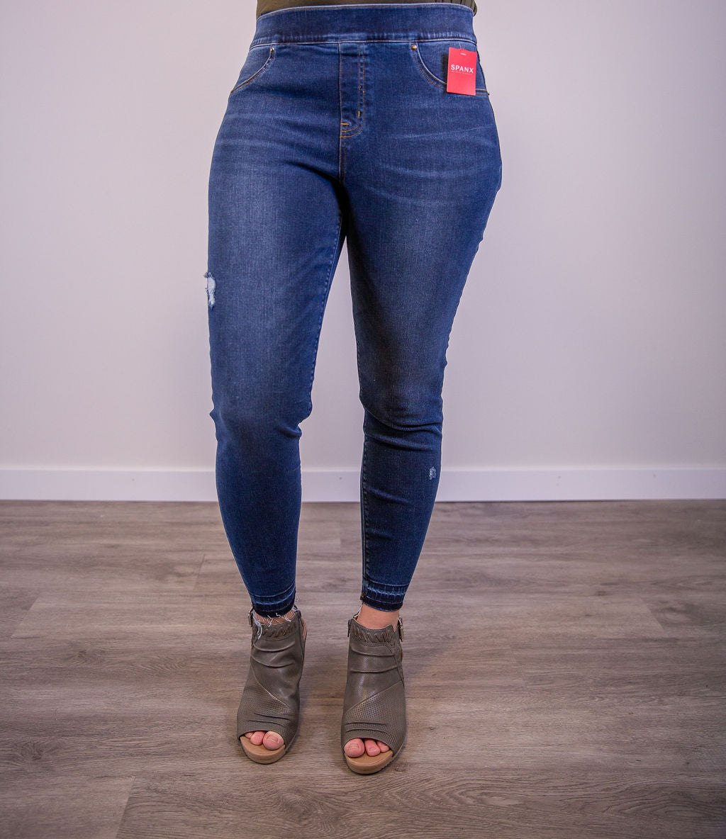SPANX High Rise Ankle Skinny Jeans
