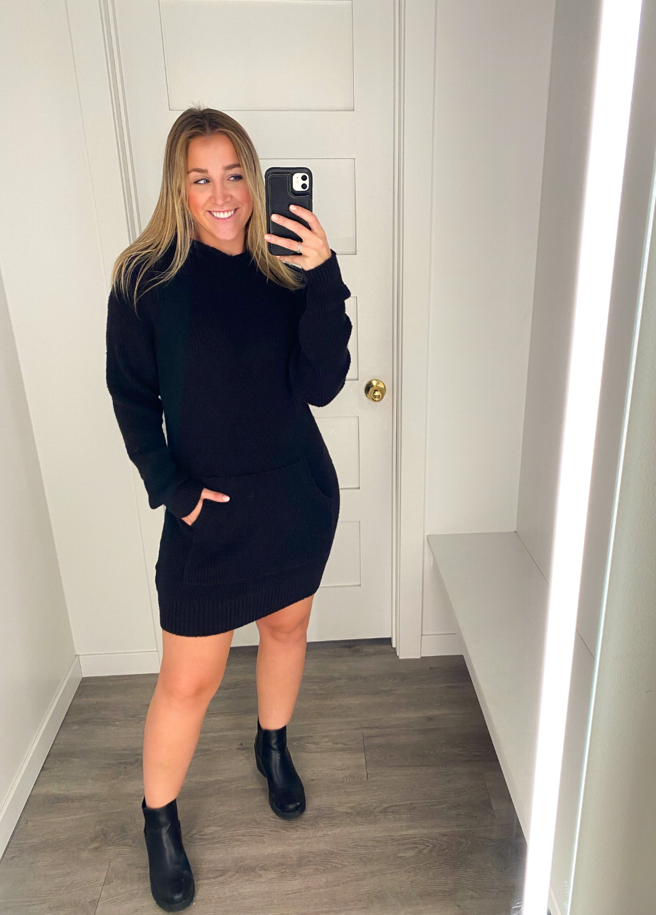 sweater dress selfie BB Dakota Taylor Sweater Dress – Cultivate Family Shop