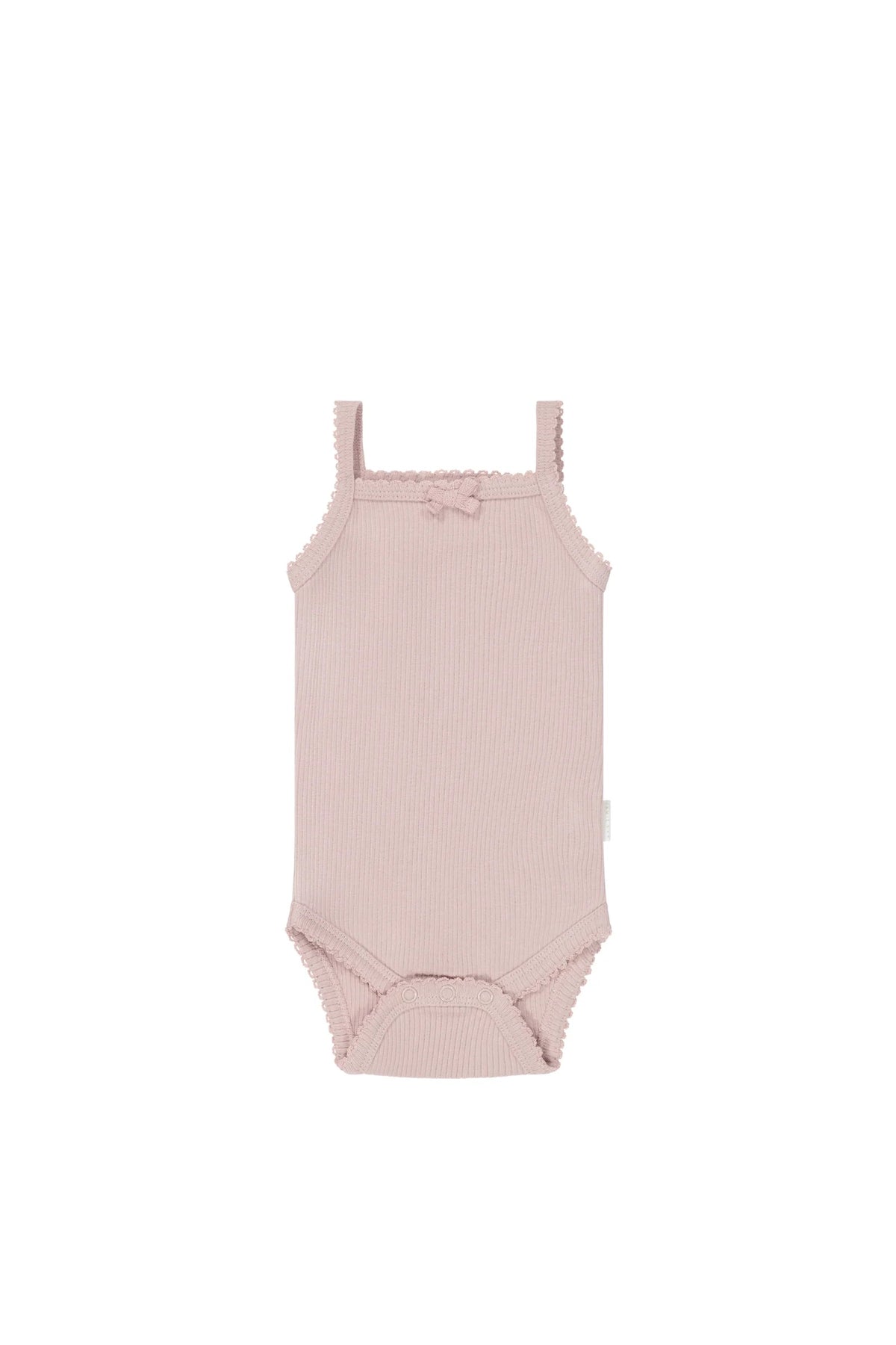 Organic Cotton Fine Rib Singlet Bodysuit