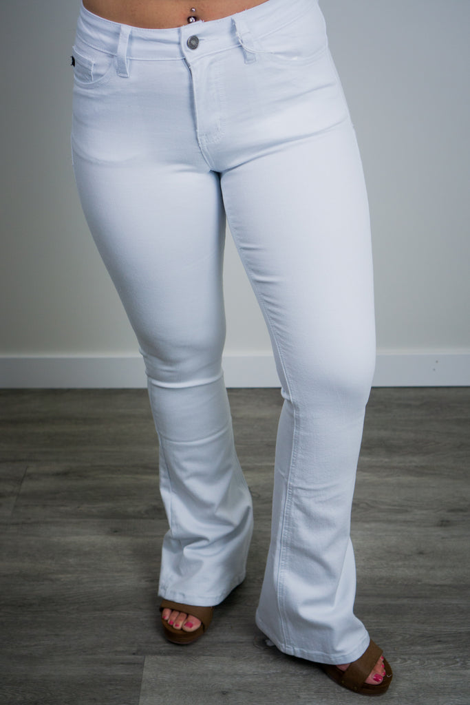 KanCan White Flare Jeans