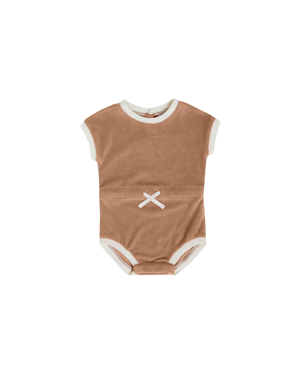 Quincy Mae Retro Romper- Clay