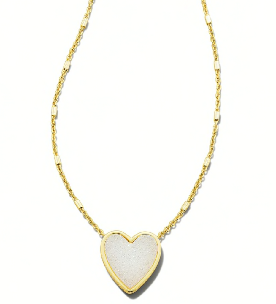 Kendra Scott Heart Gold Pendant Necklace