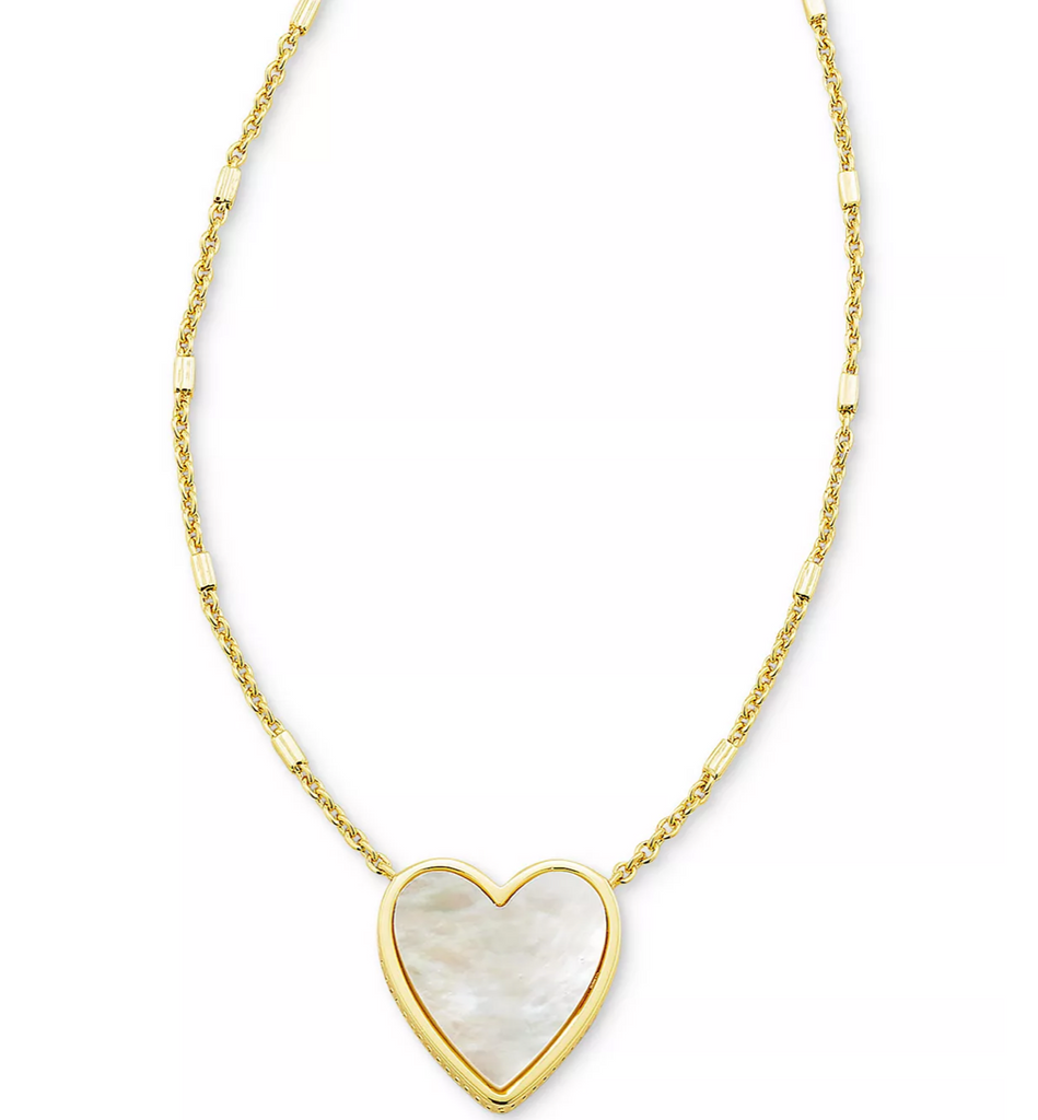Kendra Scott Heart Gold Pendant Necklace