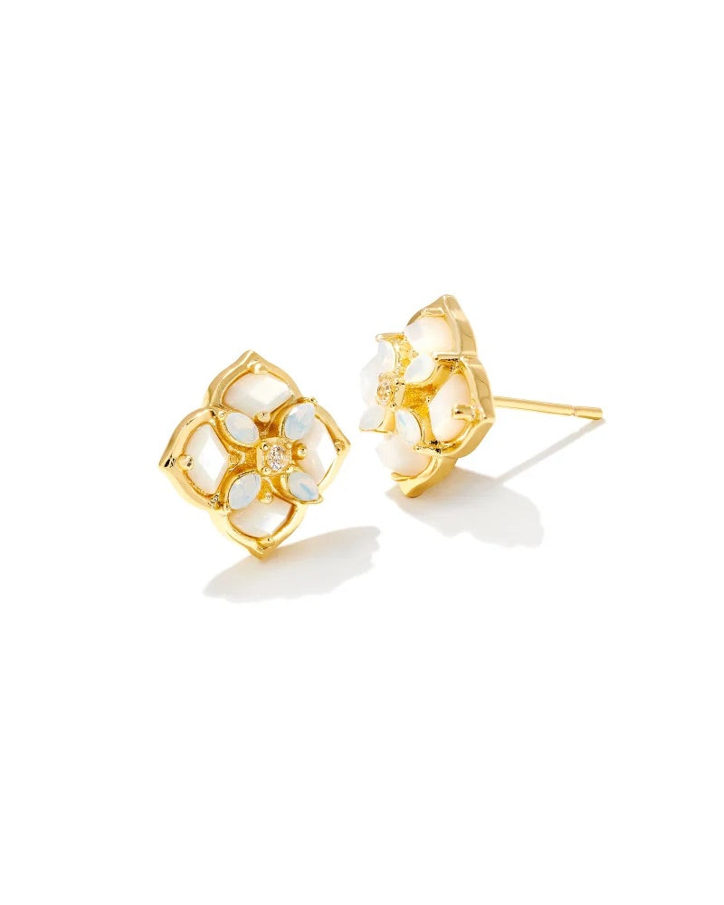 Kendra Scott Dira Stone Gold Stud Earrings