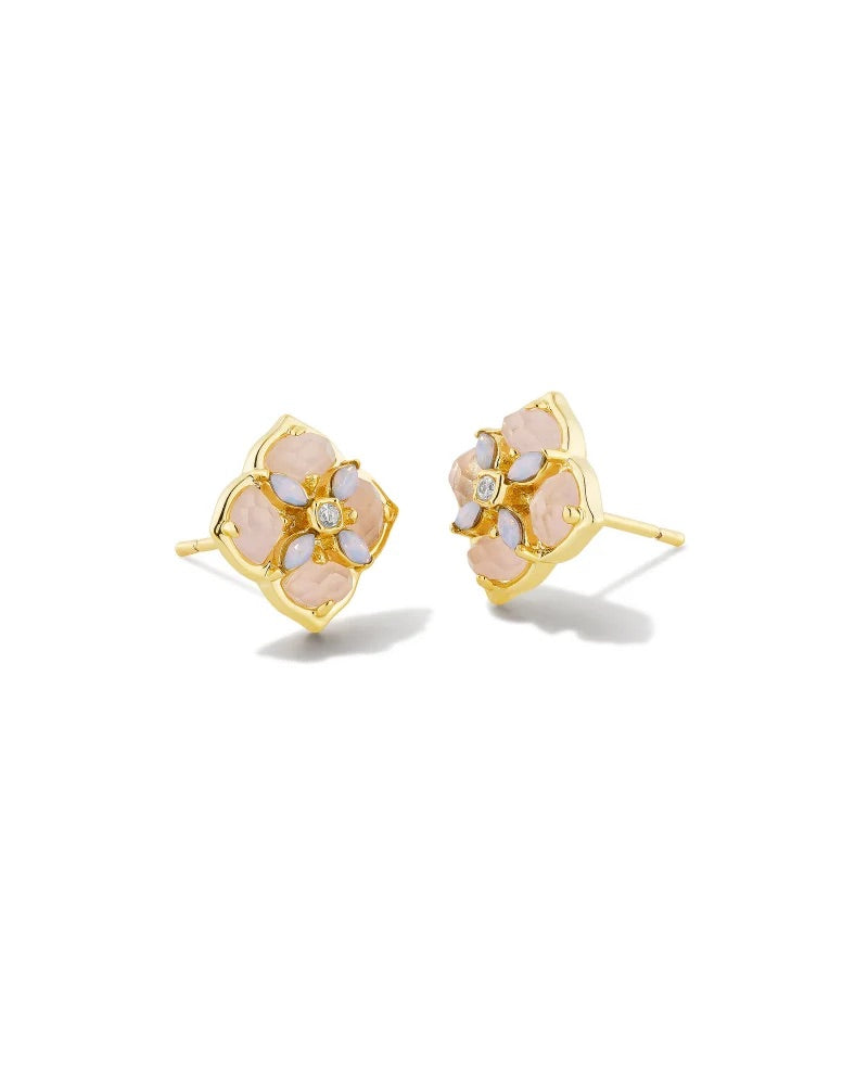 Kendra Scott Dira Stone Gold Stud Earrings