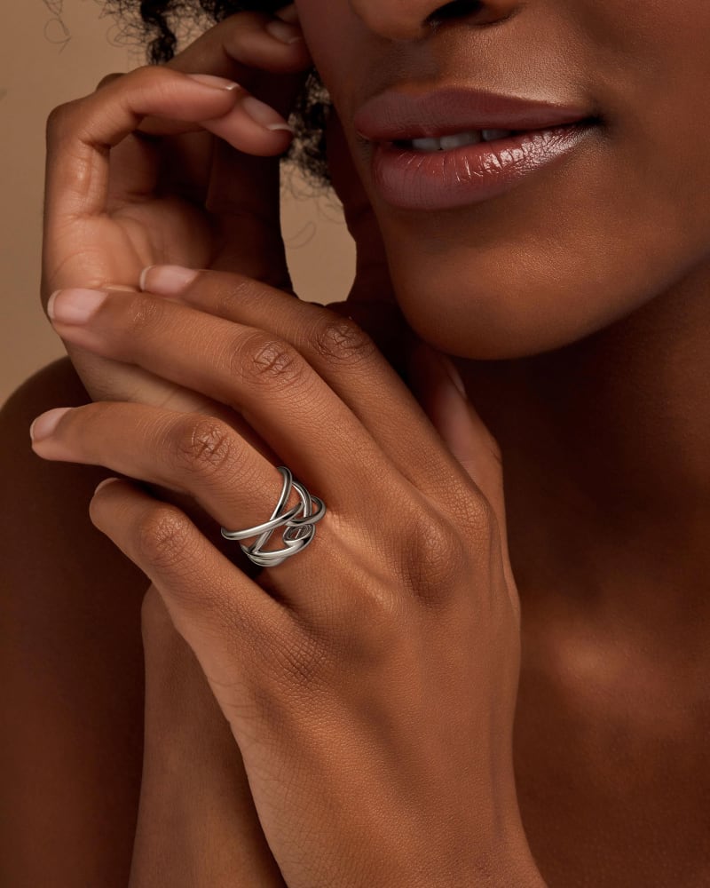 Darci Stackable Ring Set in Brass | Kendra Scott Jewelry