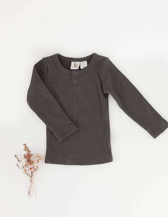 Willow Long Sleeve Henley Cotton Top