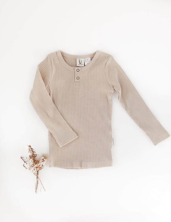 Willow Long Sleeve Henley Cotton Top
